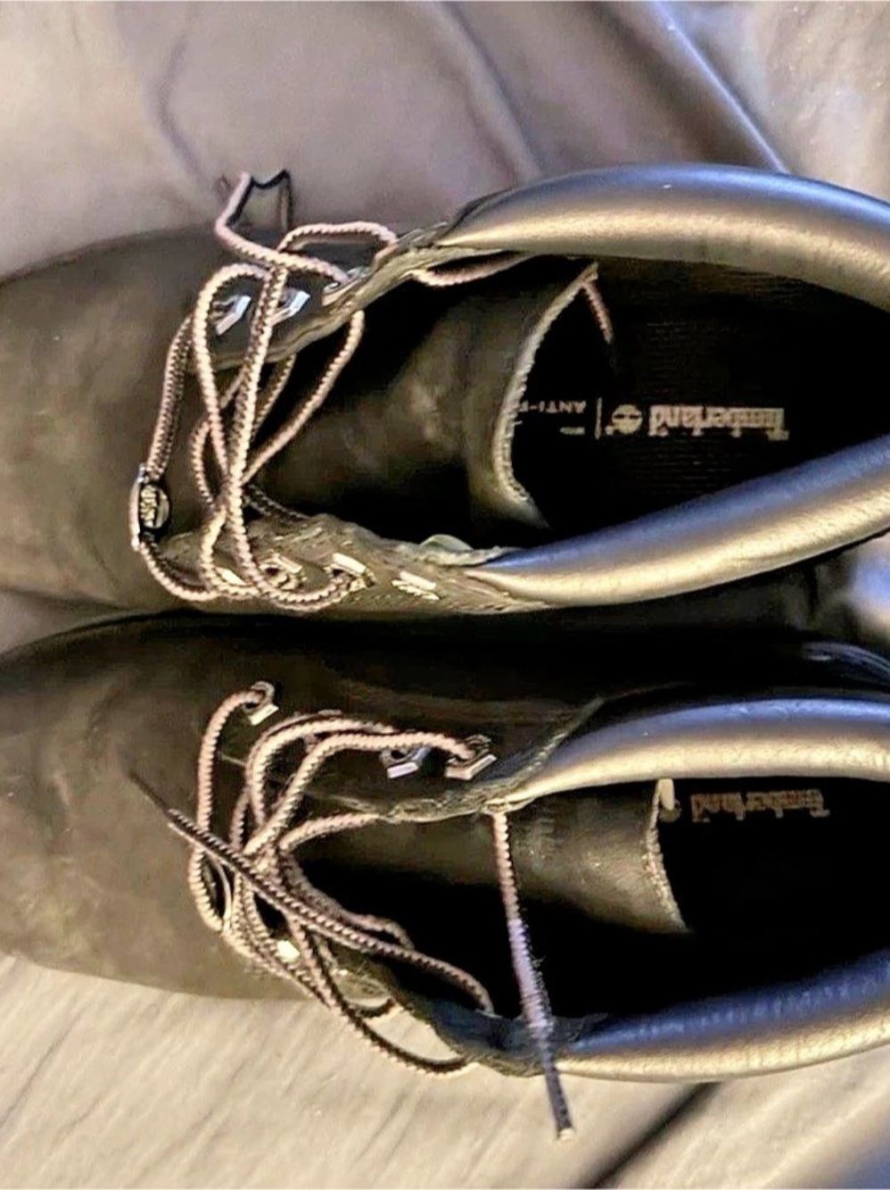 Women’s Black Timberland Boots with Anti Fatigue Soles Us 9 M Waterproof Leather